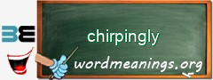 WordMeaning blackboard for chirpingly